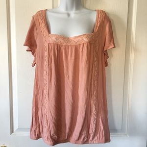 Torrid Pink stretch top sz 2.